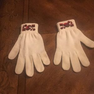 Winter white gloves